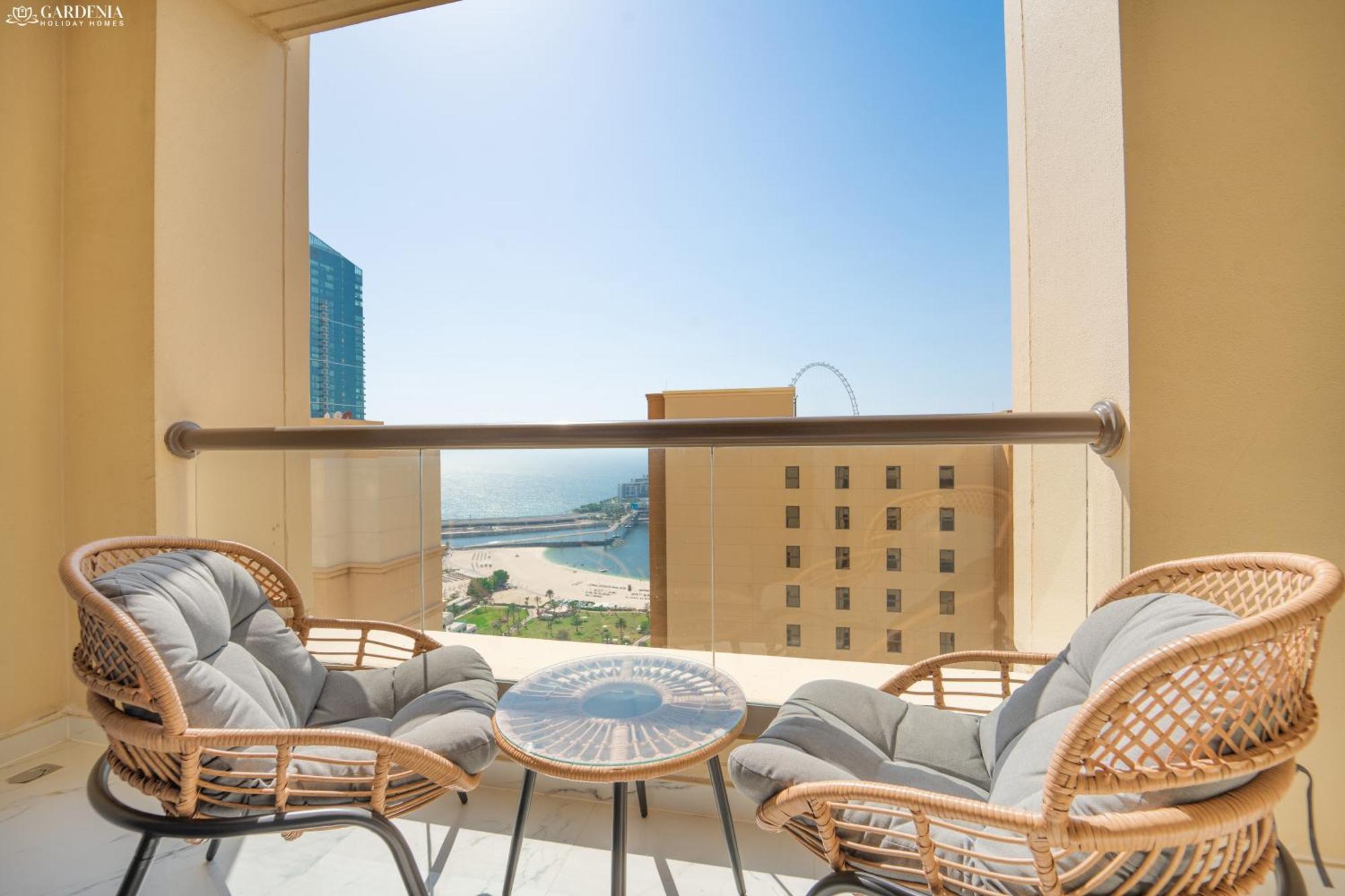Jbr Amwaj 4 , Upgraded Sea And Ain Dubai Views, 2M Walk To Beach By Gardenia Suitse Esterno foto