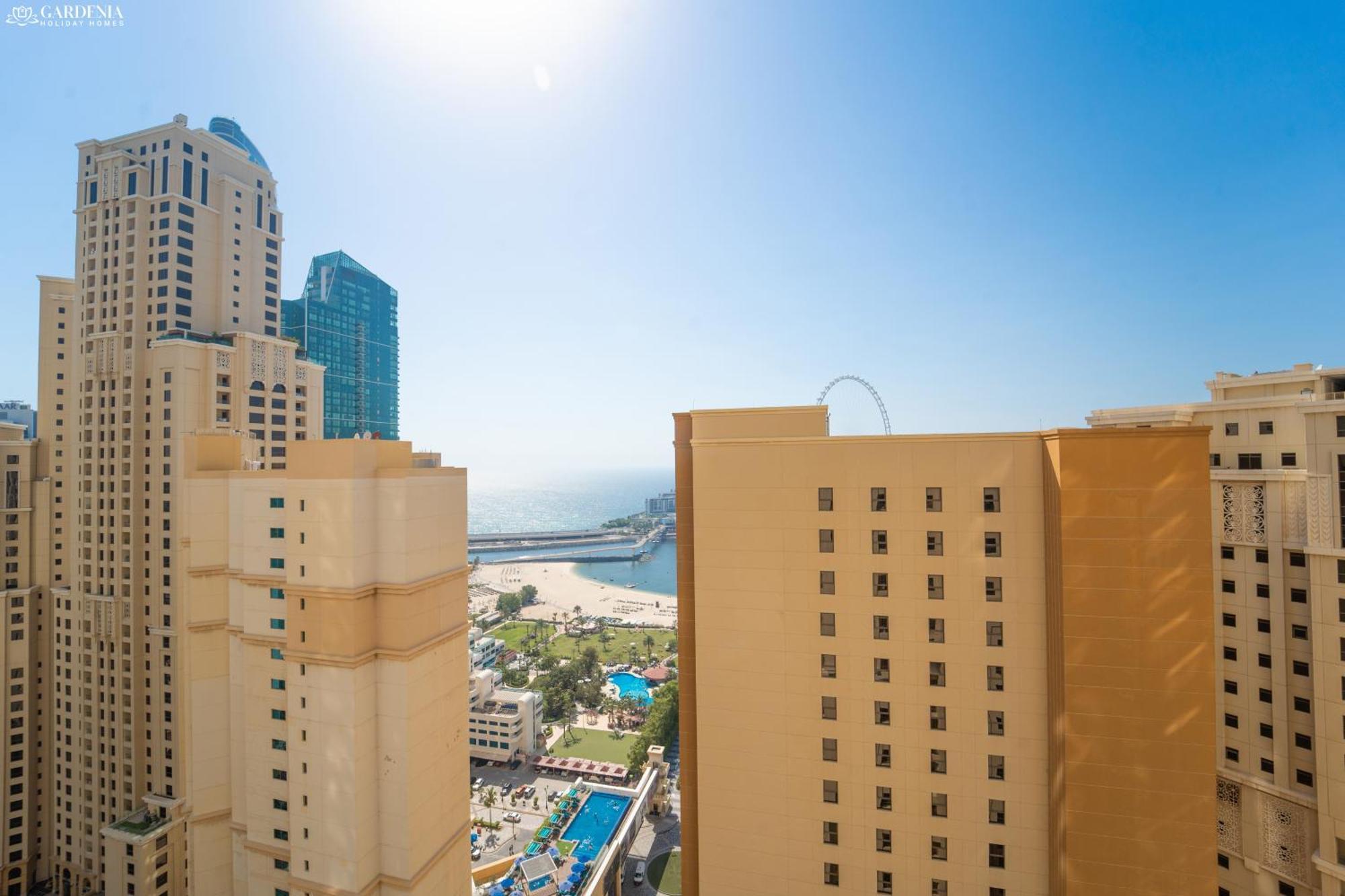 Jbr Amwaj 4 , Upgraded Sea And Ain Dubai Views, 2M Walk To Beach By Gardenia Suitse Esterno foto