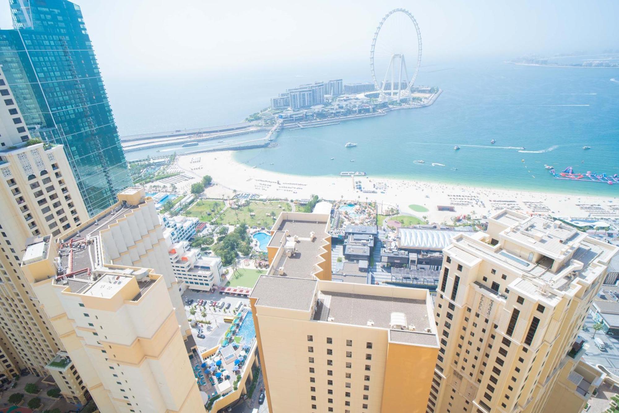 Jbr Amwaj 4 , Upgraded Sea And Ain Dubai Views, 2M Walk To Beach By Gardenia Suitse Esterno foto