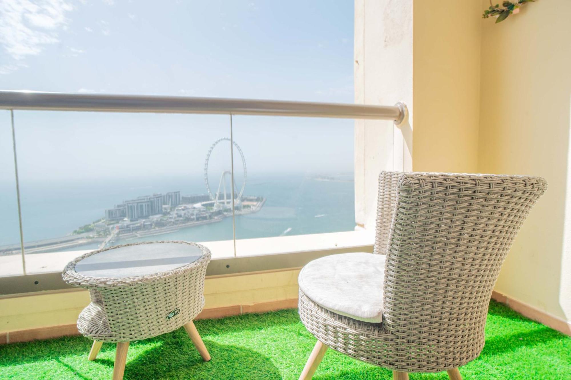 Jbr Amwaj 4 , Upgraded Sea And Ain Dubai Views, 2M Walk To Beach By Gardenia Suitse Esterno foto