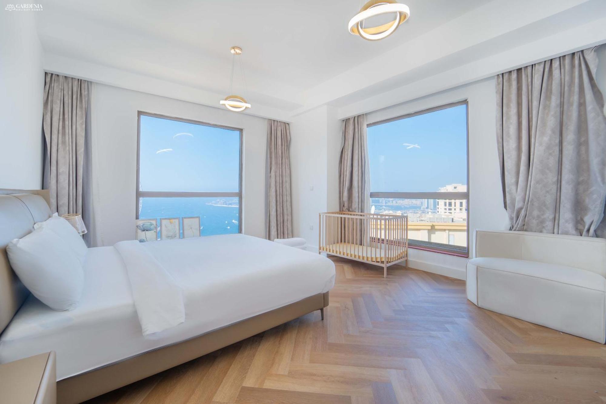 Jbr Amwaj 4 , Upgraded Sea And Ain Dubai Views, 2M Walk To Beach By Gardenia Suitse Esterno foto